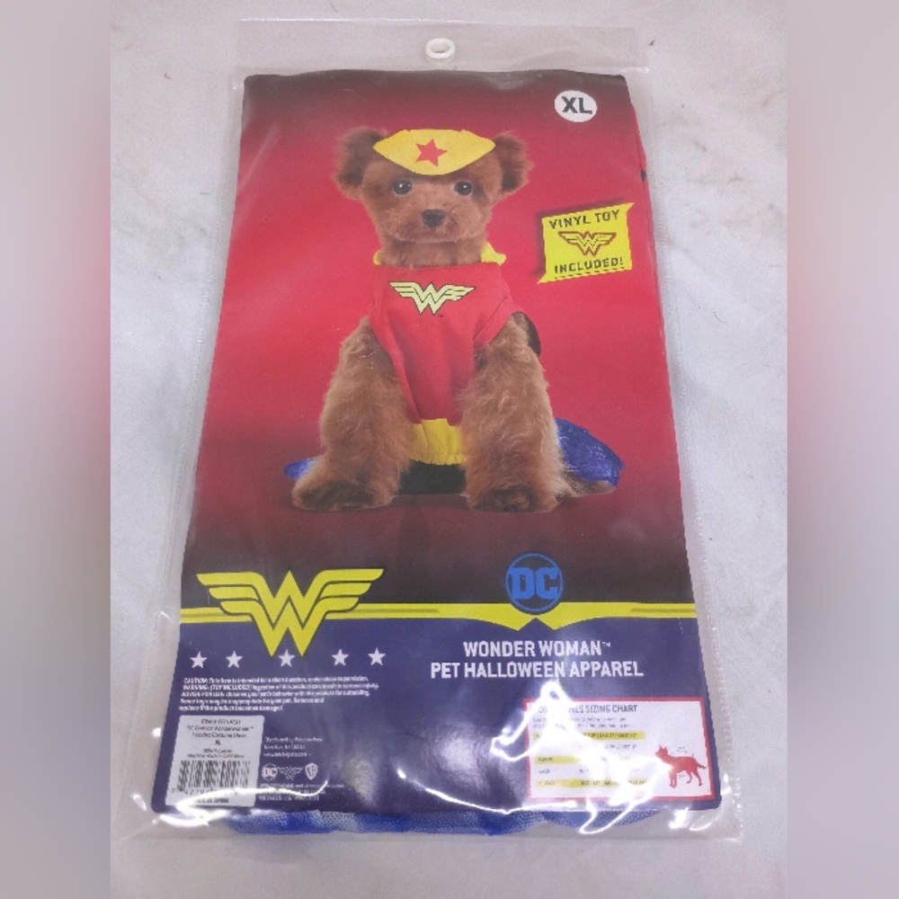 DC wonder woman xl dog costume NWT